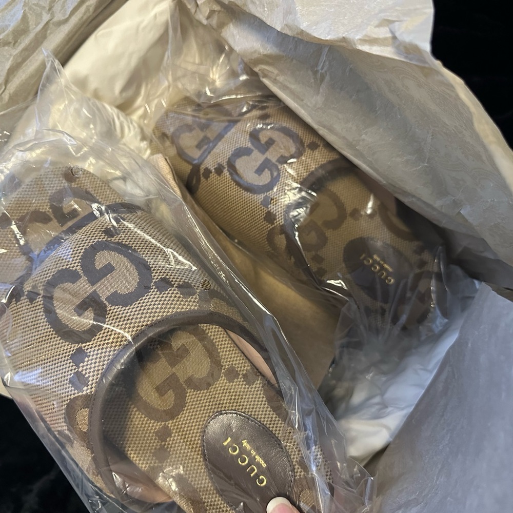 Gucci platform slides